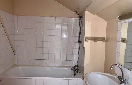 salle de bains appartement T1 étudiant Limoges